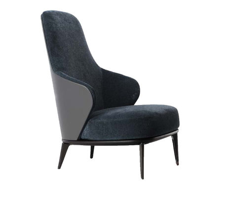 Alto ODM moderno de la silla los 68*79*100cm de Sofa Chair Wearproof Oriental Lounge de la parte posterior