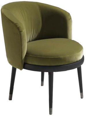 El terciopelo verde de la multifuncionalidad preside la silla de cena contemporánea del ocio de las sillas