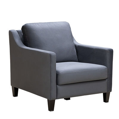 los 78*80*85cm Grey Fabric Recliner Armchair Light Grey Velvet Armchair