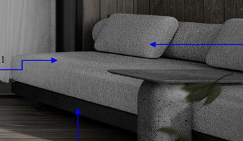 Estilo moderno de cinco estrellas Sofa Chair del estilo moderno