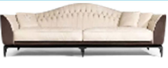 Habitación ergonómica elegante Sofa White Couch Living Room beige del salón Wearproof