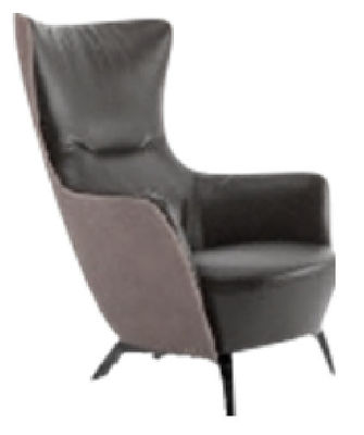 Sillón de cuero trasero moderno de la abrasión anti alto para la sala de estar