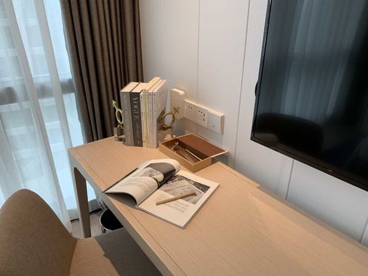 Los muebles de madera sólidos de ASCOTT fijaron los sistemas de sala de estar para el ODM de los apartamentos