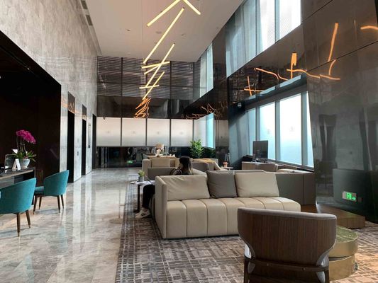 Los muebles de madera sólidos de ASCOTT fijaron los sistemas de sala de estar para el ODM de los apartamentos