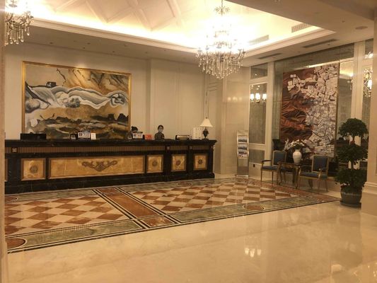 la mesa de comedor de encargo de cinco estrellas del hotel internacional del hotel fijó a Sofa Set modificado para requisitos particulares impermeable Wearproof