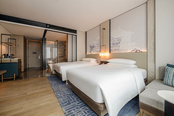 Conjunto de muebles contemporáneos de dormitorios de hoteles para la industria de la hospitalidad