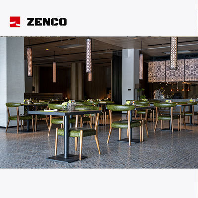Muebles de estilo moderno para hoteles y restaurantes hechos de madera sólida y cuero de alta gama