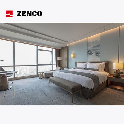 Muebles de dormitorio de hotel hechos de madera de ceniza maciza, tamaño personalizable