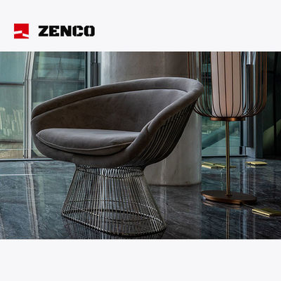 El conjunto de muebles de hotel de estilo moderno incluye silla de estar y mesa de café