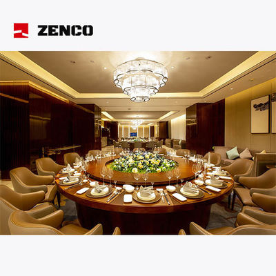 Set de muebles de hoteles y restaurantes de madera de ceniza sólida con mesa de comedor eléctrica