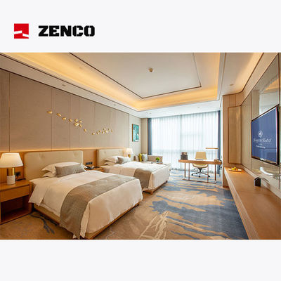 Muebles de hotel de estilo moderno con dormitorio doble, tamaño 1500*2000mm