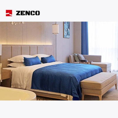 Conjunto de muebles de dormitorio de hotel de estilo moderno, hechos de tejidos de muebles de alta gama