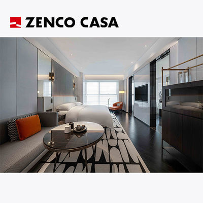 Muebles de dormitorio de hotel de estilo moderno Conjunto de cama Tamaño 2000*2000*300mm