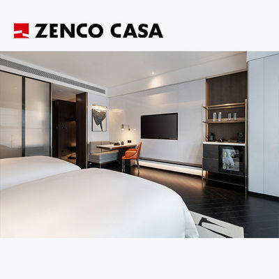 Muebles de dormitorio de hotel de estilo moderno Conjunto de cama Tamaño 2000*2000*300mm