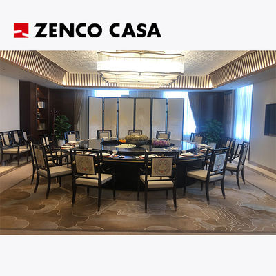 Hotel de estilo chino Sala de banquetes mesa de comedor eléctrica y sillas para el restaurante del hotel