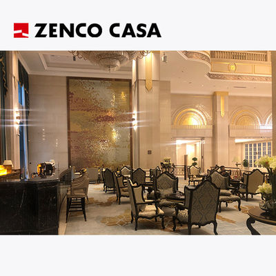 Lobby del hotel Mesa de café y silla de salón de estilo europeo Tamaño 815*760*1000mm