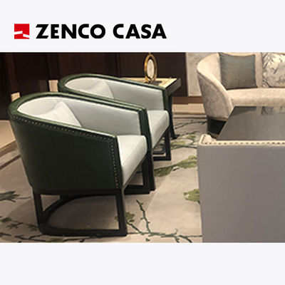 Moderno estilo Hotel Lobby Muebles de ocio conjunto Incluyendo sofá Silla de ocio Mesa de café