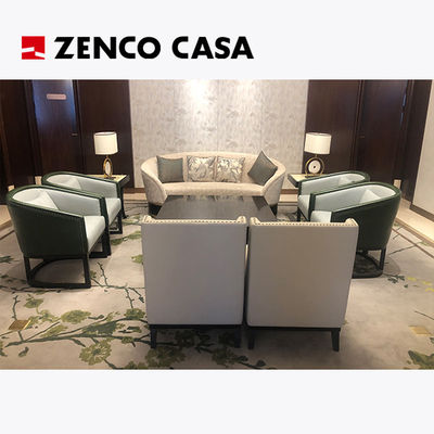 Moderno estilo Hotel Lobby Muebles de ocio conjunto Incluyendo sofá Silla de ocio Mesa de café