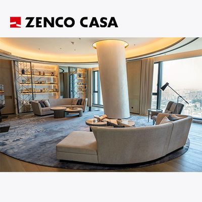 Muebles de salón del hotel incluyen sofá de salón y mesa de café tamaño 3600*900*780