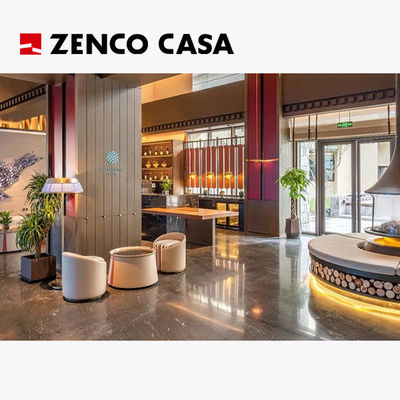 El conjunto de muebles del vestíbulo del hotel incluye sillas de descanso taburetes mesa de café sofá cojines