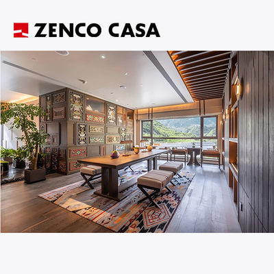 Muebles para el ocio del hotel, incluyendo mesa de roble sólido y silla de ocio moderna