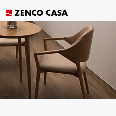 Muebles de madera maciza de estilo moderno con mesa de café y silla de estar