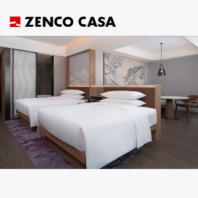 Muebles para dormitorios dobles de estilo moderno de hotel tamaño 1800*1500*320mm
