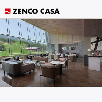 Muebles modernos para el salón del vestíbulo del hotel, incluyendo silla de ocio y mesa de café
