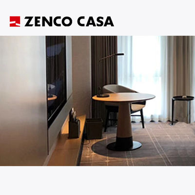 ISO14001 Muebles de dormitorio de hotel de estilo moderno incluye camas gemelas y armario de la cama