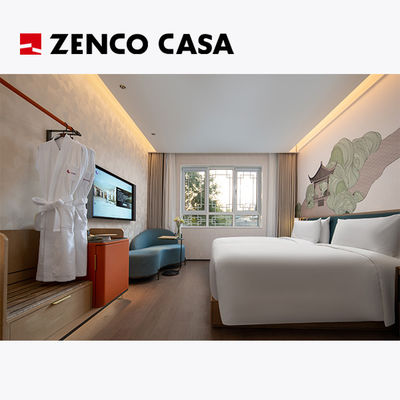 Muebles de dormitorio de hotel de estilo contemporáneo para habitaciones con camas dobles