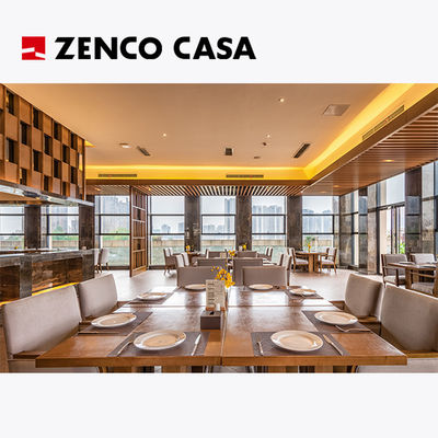 Muebles de hoteles y restaurantes incluyen mesas de comedor y sillas de madera sólida