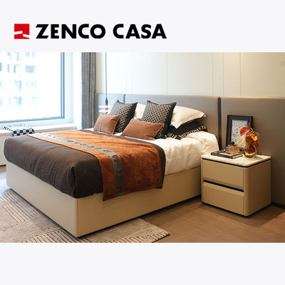Muebles de dormitorio de estilo lujoso con cama King Size cómoda